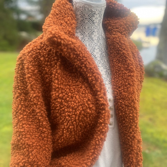 BROWN TEDDY COAT SIZE M - Picture 6 of 7